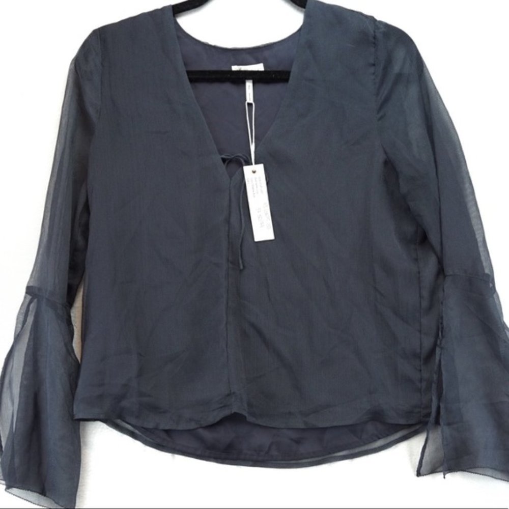 NWT Gentle Fawn grey blouse